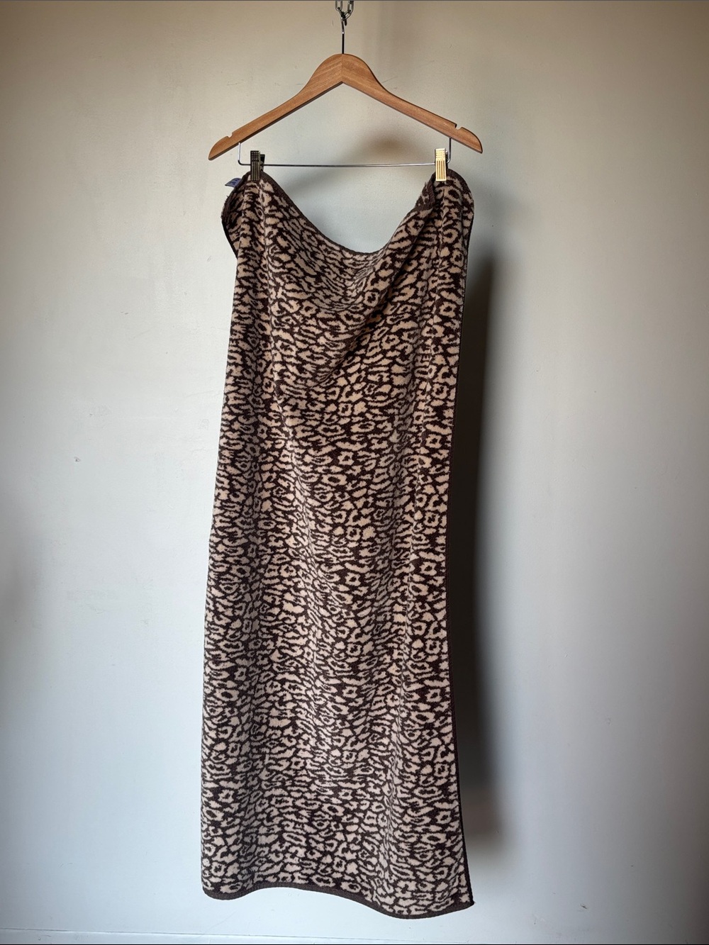 Vintage TerriSol Leopard Print Bath Towel 100% Cotton Made in Brazil